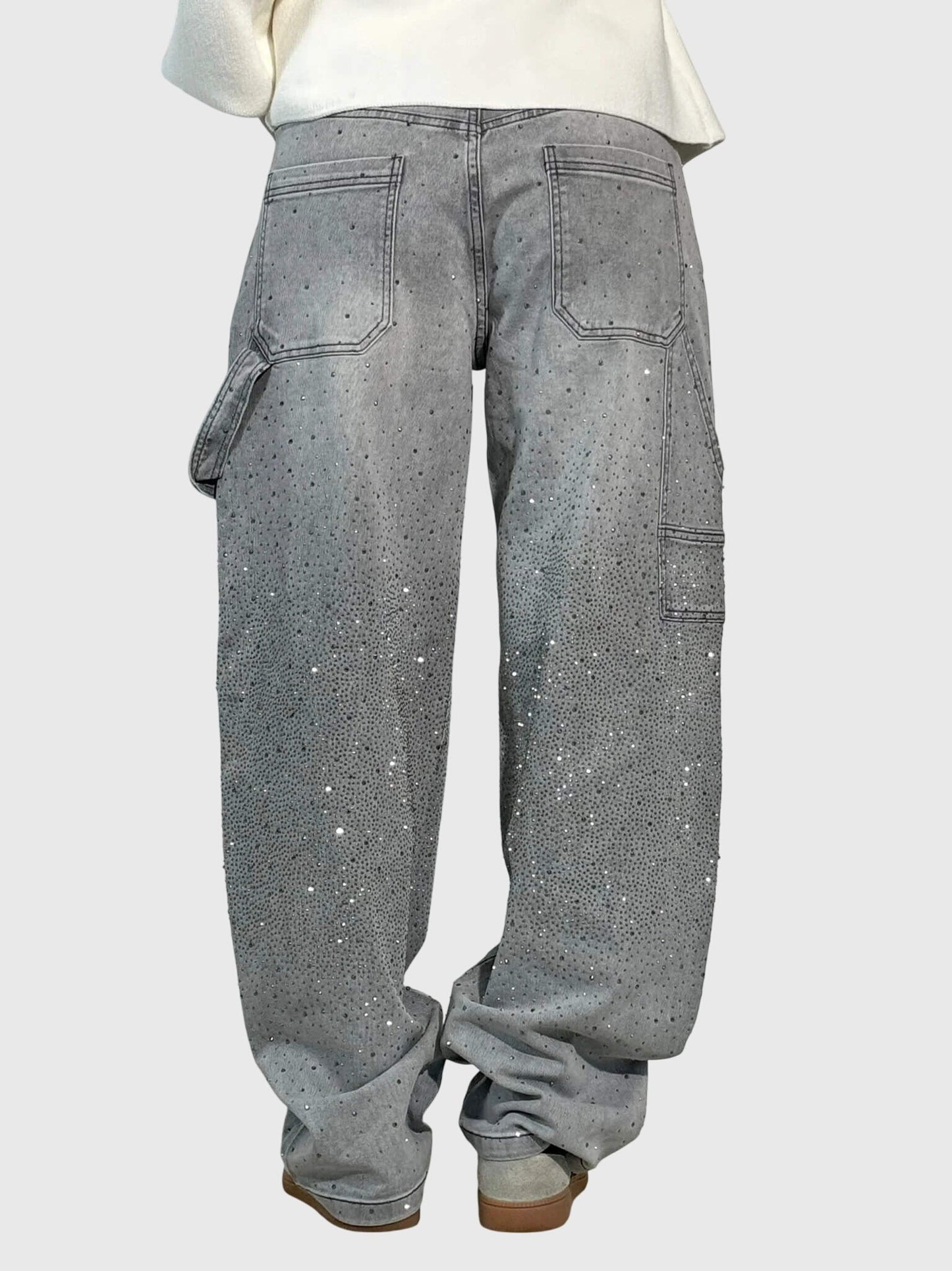 Kimberly | Women’s Sparkle Diamond Denim Pants