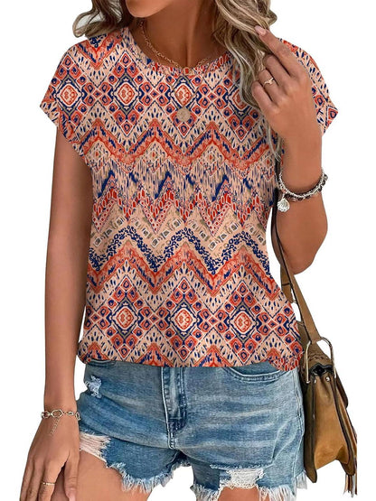 Necie | Chic Printed Blouse