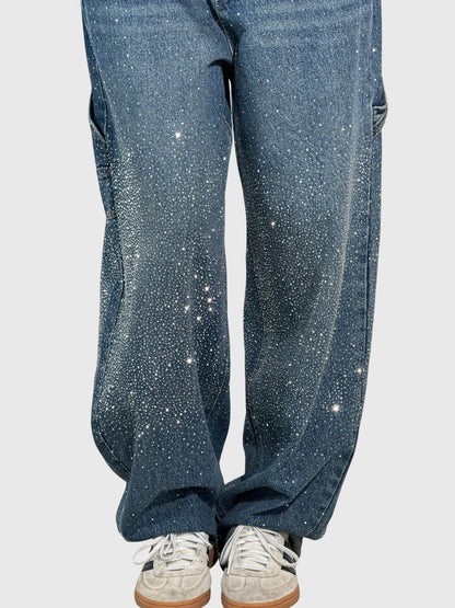 Kimberly | Women’s Sparkle Diamond Denim Pants