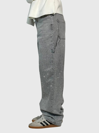 Kimberly | Women’s Sparkle Diamond Denim Pants