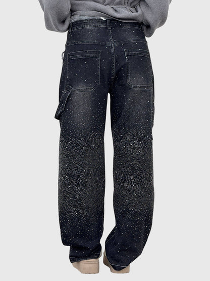 Kimberly | Women’s Sparkle Diamond Denim Pants