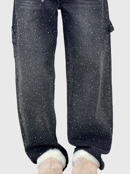 Kimberly | Women’s Sparkle Diamond Denim Pants