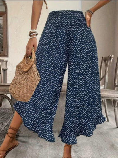 Ana - Women’s Flowy High Waist Wide-Leg Pants