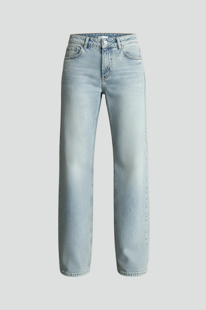 Heather | Women’s Relaxed Wide-Leg Denim Jeans with Drawstring Detail