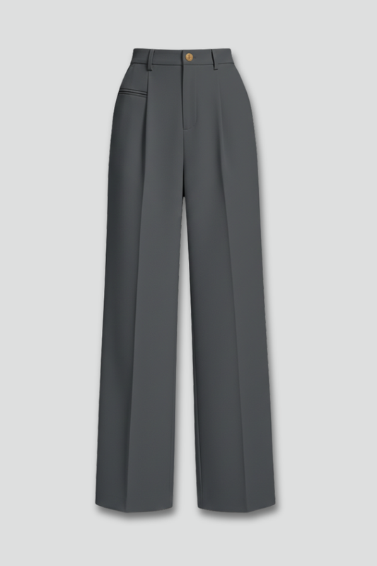 Blair | Women’s Palazzo Trousers with Front Pleats and Back Pockets