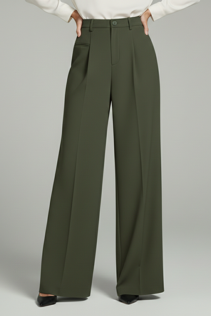 Blair | Women’s Palazzo Trousers with Front Pleats and Back Pockets