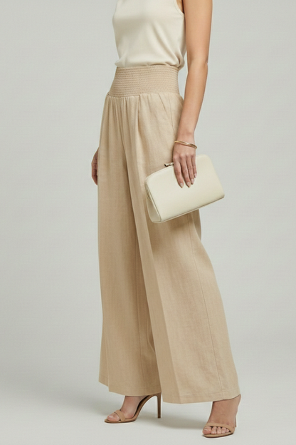 Charlotte | Women’s Palazzo Trousers with High Waist and Pleats