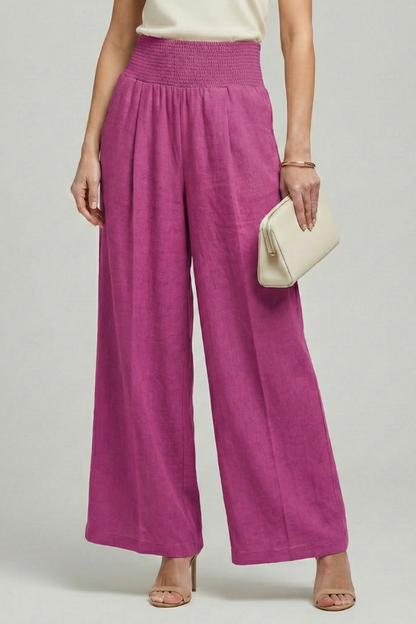 Charlotte | Women’s Palazzo Trousers with High Waist and Pleats
