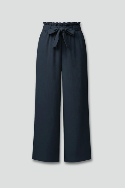 Daisy | Women’s Palazzo Trousers with Tie Belt and Wide Legs