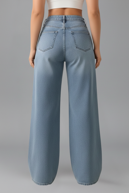 Evelyn | Women’s High-Rise Wide-Leg Denim Jeans