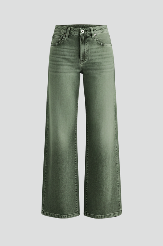 Faith | Women’s Casual Wide-Leg High-Rise Denim Jeans