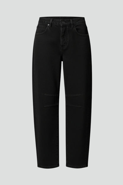 Jennifer | Women’s Casual Mid-Waist Denim Jeans with Front Closure