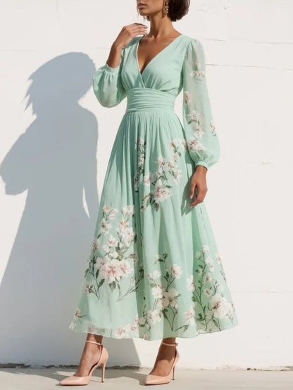 Prescela | Floral Midi Dress