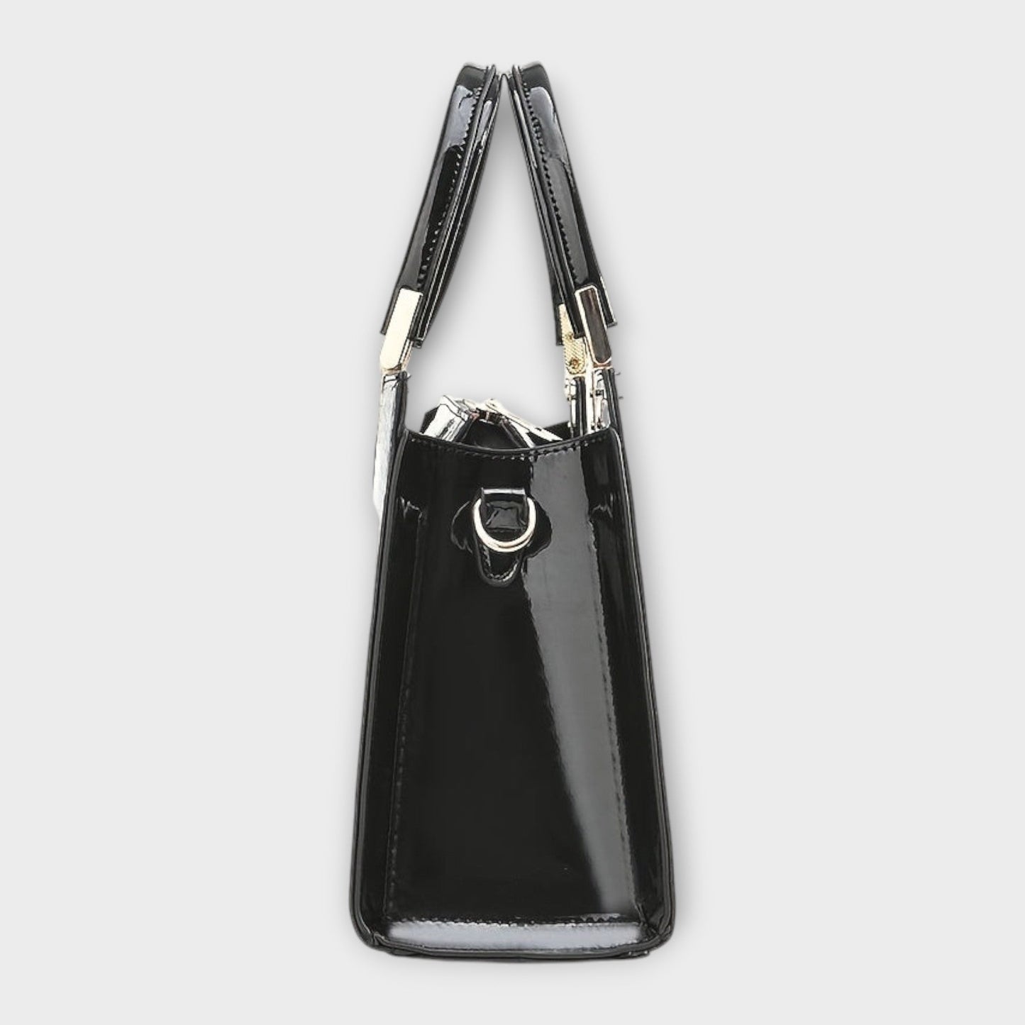 Olivia - Glossy Crocodile Pattern Handbag