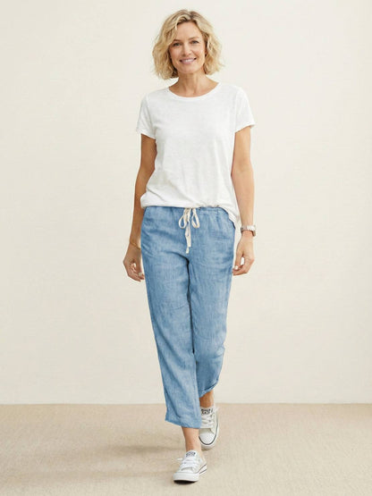 Alexa | Women's Drawstring Waist Casual Slim Fit Pants