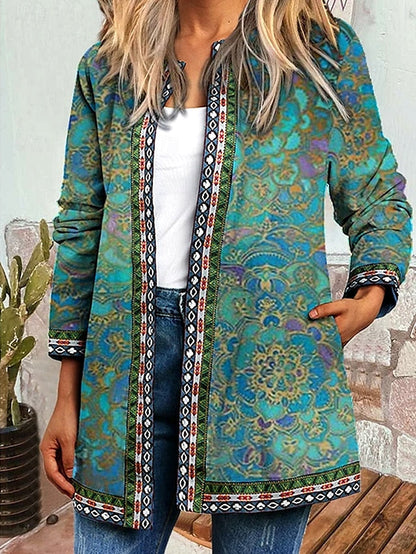 Briony™ | Floral Patchwork Quilted Jacket
