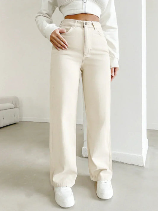Morgan | Women's High Waist Straight Leg Pants